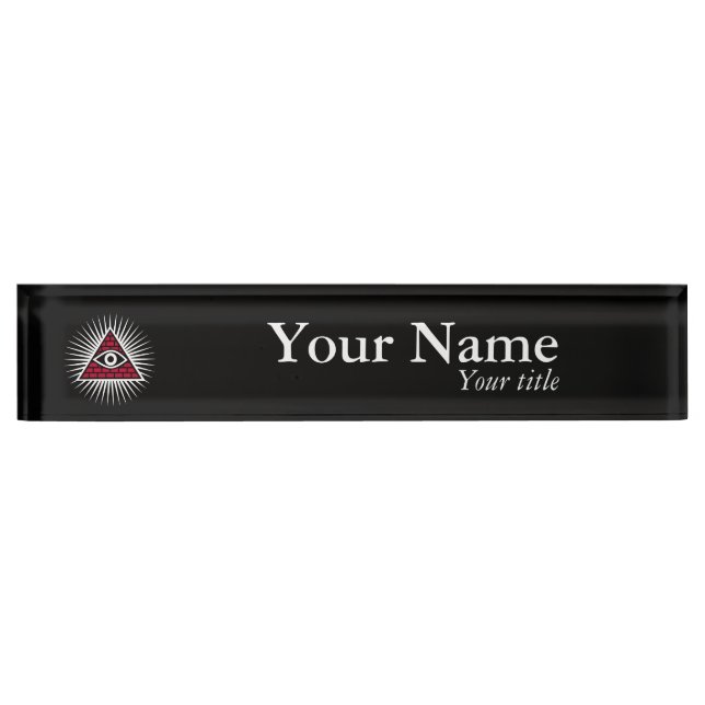 Freemasonauge Namensplakette (Vorderseite)