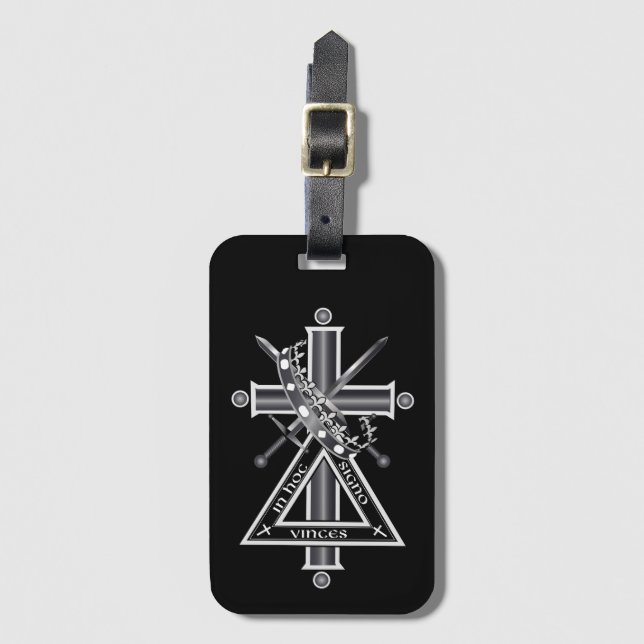 Freemasonenkreuz Gepäckanhänger (Vorderseite Vertikal)