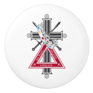 Freemasonenkreuz Keramikknauf