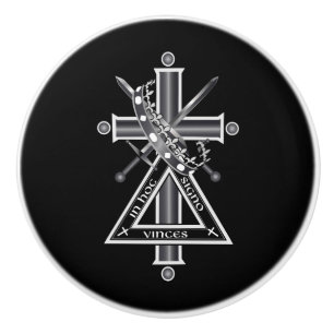 Freemasonenkreuz Keramikknauf