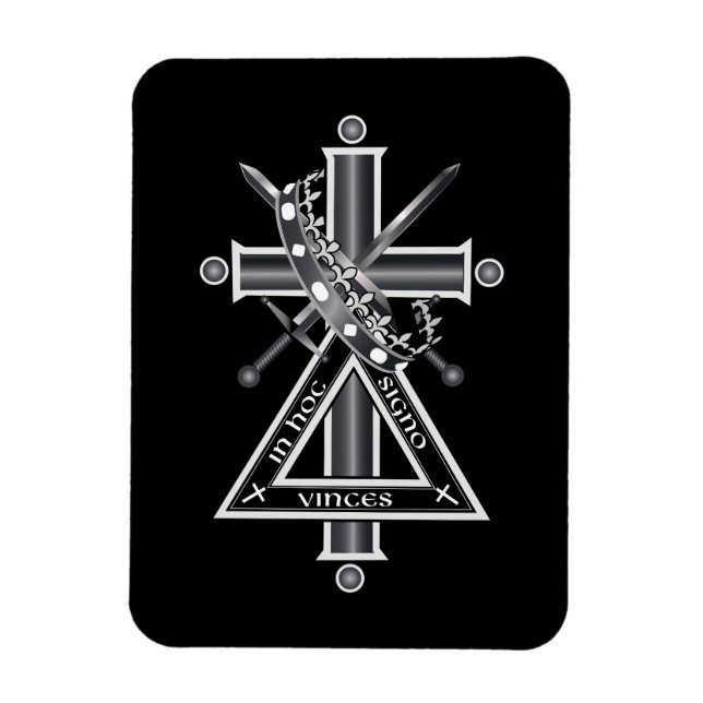 Freemasonenkreuz Magnet (Vertikal)