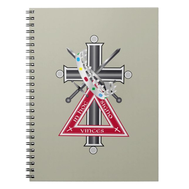 Freemasonenkreuz Notizblock (Vorderseite)