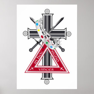 Freemasonenkreuz Poster