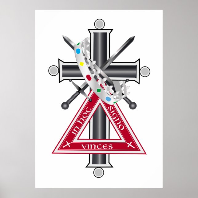 Freemasonenkreuz Poster (Vorne)