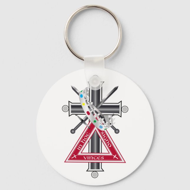 Freemasonenkreuz Schlüsselanhänger (Vorderseite)