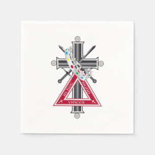 Freemasonenkreuz Serviette