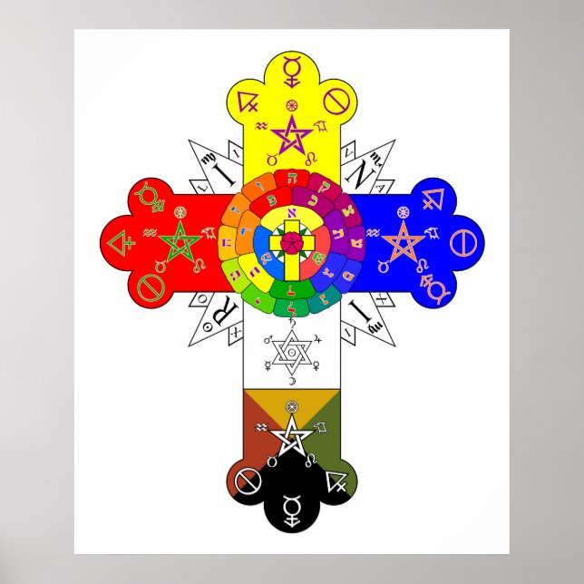 Freemasonic Rosy Cross Poster (Vorne)