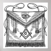 Freemasonry Blue Lodge Schürze