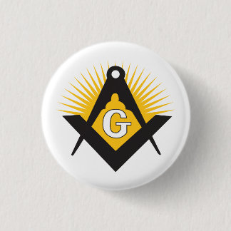 Freemasonry symbol button