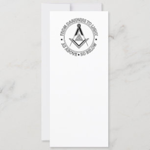 Freemasonry symbol einladung