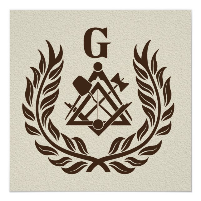 Freemasonry symbol poster (Vorderseite)