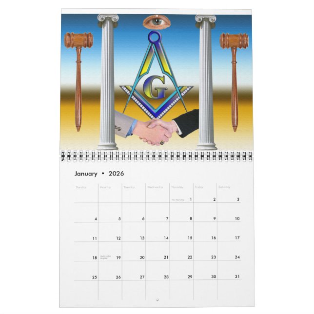 Freemasons-Kalender Kalender (Jan 2026)