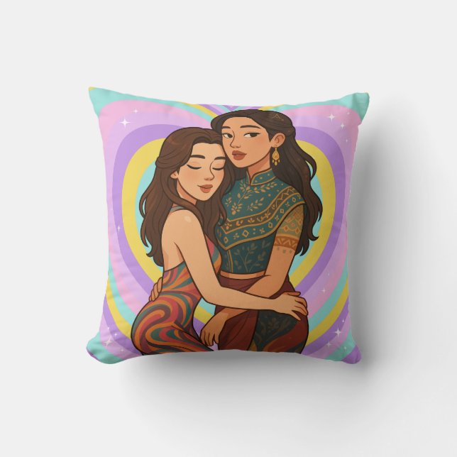 Freenbecky Thai GL Ship Couple Freen & Becky  Kissen (Vorderseite)