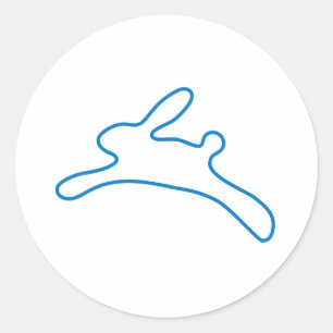 Freenet Bunny Logo Runder Aufkleber