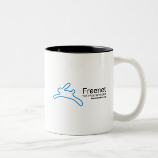 Freenet-Häschen und -name Zweifarbige Tasse