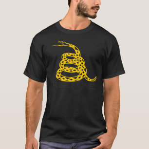 FreeOne Black Gadsden "Don't Tread on Me" T - Shir T-Shirt