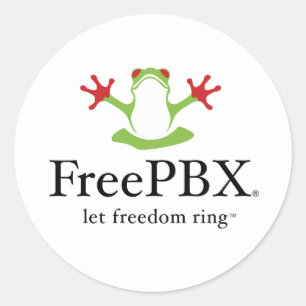 FreePBX-Logo-Aufkleber (Classic) Runder Aufkleber