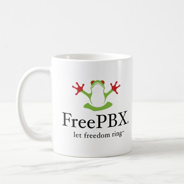 FreePBX-Logo-Tasse (Classic) Kaffeetasse (Links)
