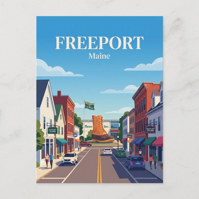 Freeport USA Postkarte (Vorderseite)