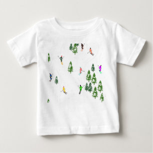 Freeride Alpine Skifahrer Skifahren Skilaufen Baby T-shirt