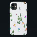 Freeride Snowboarder Snowboarden Illustration Case-Mate iPhone Hülle<br><div class="desc">Coole skurrile Illustrationskunst von bunten Snowboardern,  Snowboarden in Bergen zwischen Kiefer,  Fichten,  Tannen auf frischem Schneemulver. Snowboard und Weihnachtssport in einem Winterwald. Snowboarder Geschenke. Weihnachtsdekor zum Snowboarden.</div>