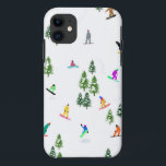Freeride Snowboarder Snowboarden Illustration Case-Mate iPhone Hülle<br><div class="desc">Coole skurrile Illustrationskunst von bunten Snowboardern,  Snowboarden in Bergen zwischen Kiefer,  Fichten,  Tannen auf frischem Schneemulver. Snowboard und Weihnachtssport in einem Winterwald. Snowboarder Geschenke. Weihnachtsdekor zum Snowboarden.</div>