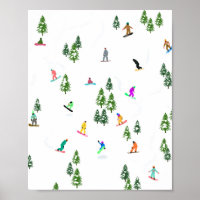 Freeride Snowboarder Snowboarden Illustration