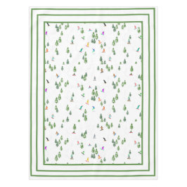 Freeride Snowboarder Snowboarden Illustration Tischdecke