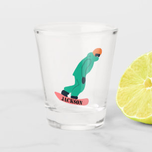 Freeride Snowboarder Snowboarder Schnapsglas