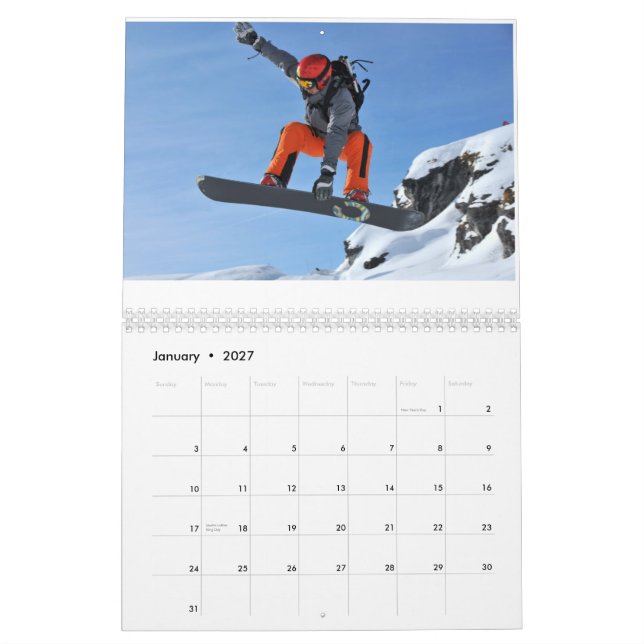 Freeride springt 2011 kalender (Jan 2027)