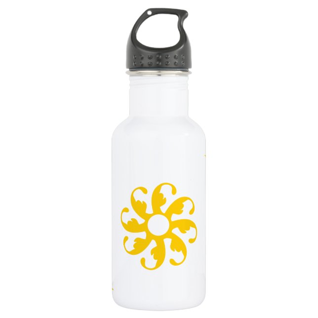 Freesia-Blume 7 Edelstahlflasche (Vorderseite)