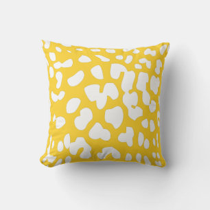 Freesia und White Leopard Druckkopf Kissen