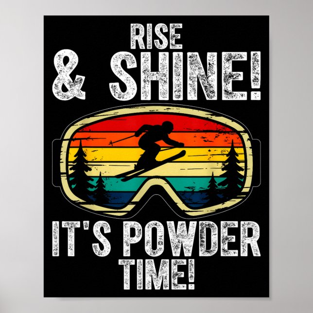 Freeskiing ski goggles freestyle-skiing poster (Vorne)