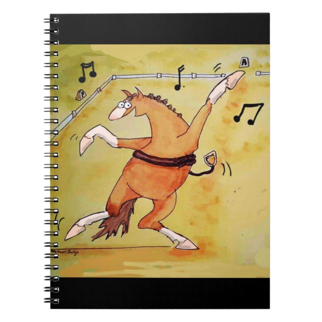 Freestyle Dressage Dancing Horn Notebook Notizblock (Vorderseite)