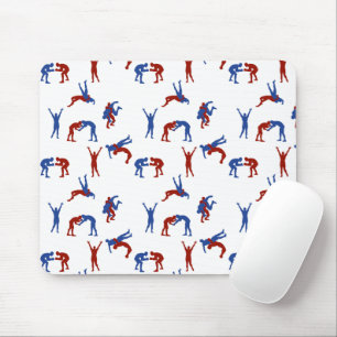 Freestyle Greco Roman Wrestling Pattern Mousepad