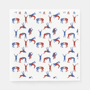 Freestyle Greco Roman Wrestling Pattern Serviette