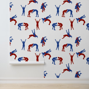 Freestyle Greco Roman Wrestling Pattern Tapete