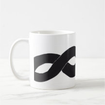 Freestyle Monochrome Looping Design-Tasse
