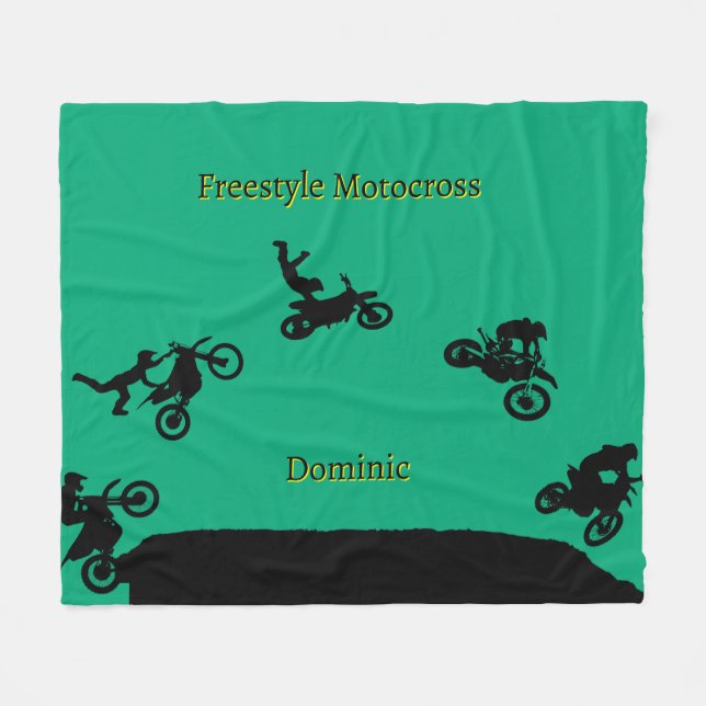 Freestyle Motocross Fleecedecke (Vorderseite (Horizontal))