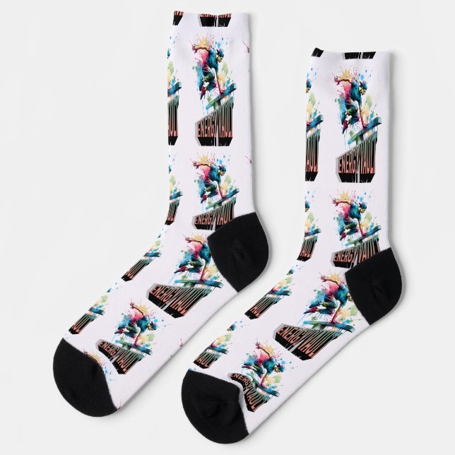 Freestyle-Parkour-Sprung-Wölbsprung-Burst-Junge Socken (Linkes Detail)