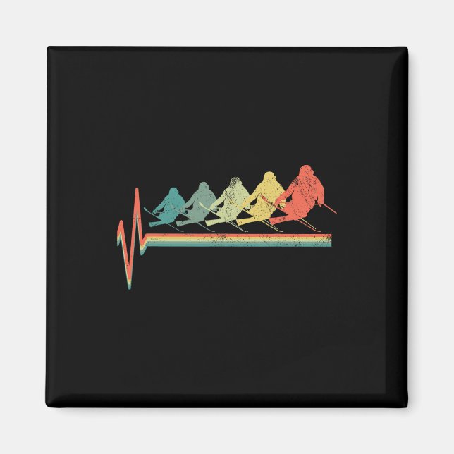 Freestyle Ski Skifahren Skifahrer Skiherschlagen R Magnet (Vorne)