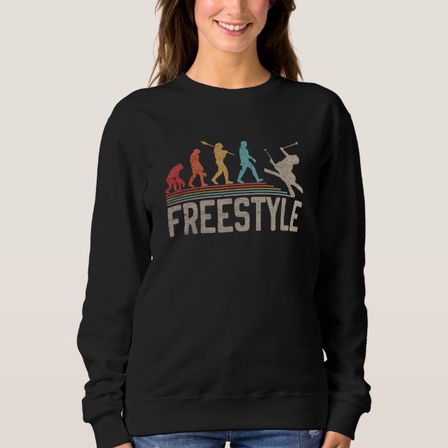 Freestyle Skier Evolution Man Apres Ski Sweatshirt (Vorderseite)
