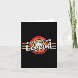 Freestyle Skifahren Legend Winter Sport Funny Free Karte