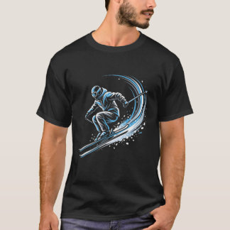 Freestyle-Skifahren Skifahrer Aktion Wintersport K T-Shirt
