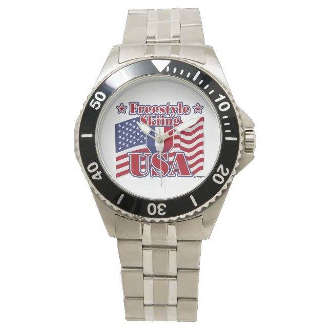 Freestyle Skiing USA Armbanduhr (Vorderseite)