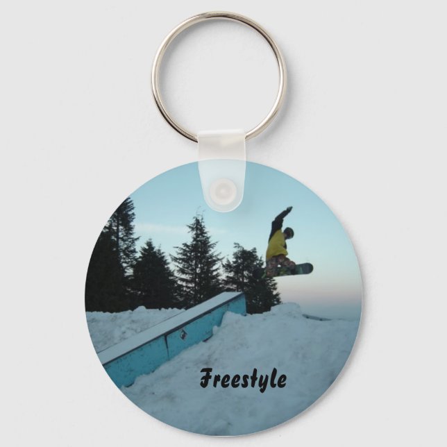Freestyle Snow Boarder Schlüsselanhänger (Vorderseite)