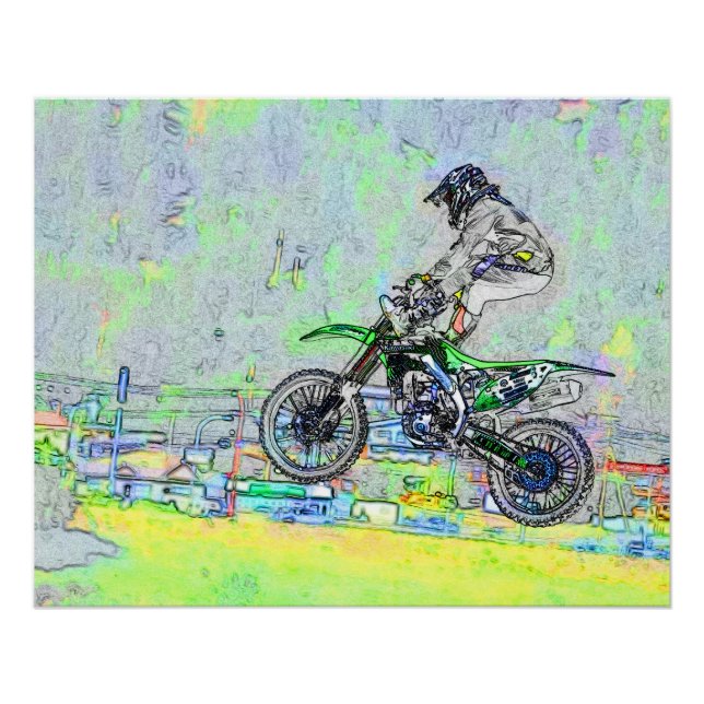 Freestyle Stuntman-Motocross Rider Poster (Vorderseite)