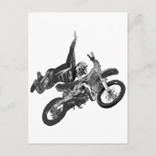 Freestylen mit Schmutzfahrrad Postkarte