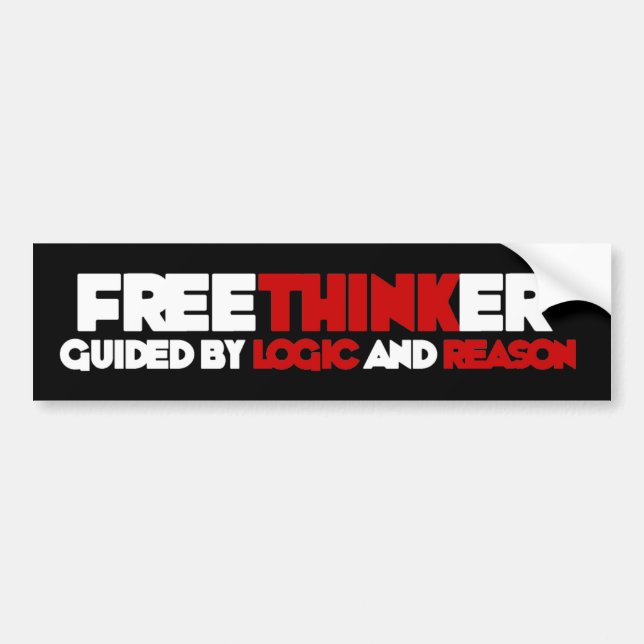 Freethinker Autoaufkleber (Vorne)