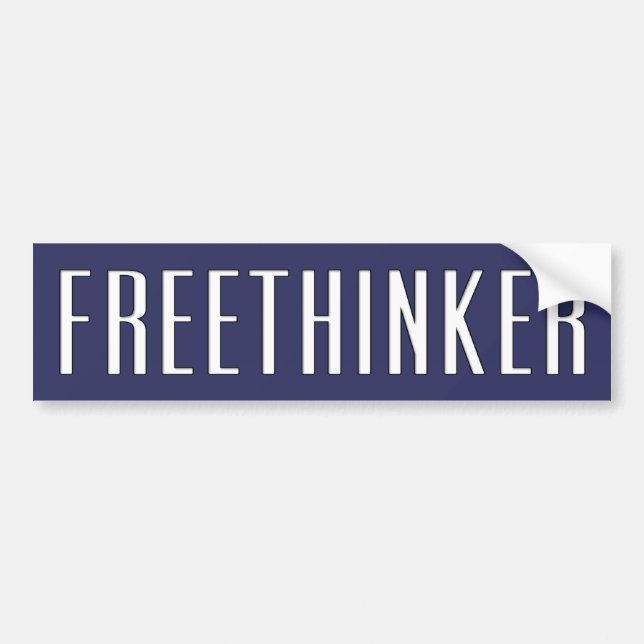 Freethinker Autoaufkleber (Vorne)